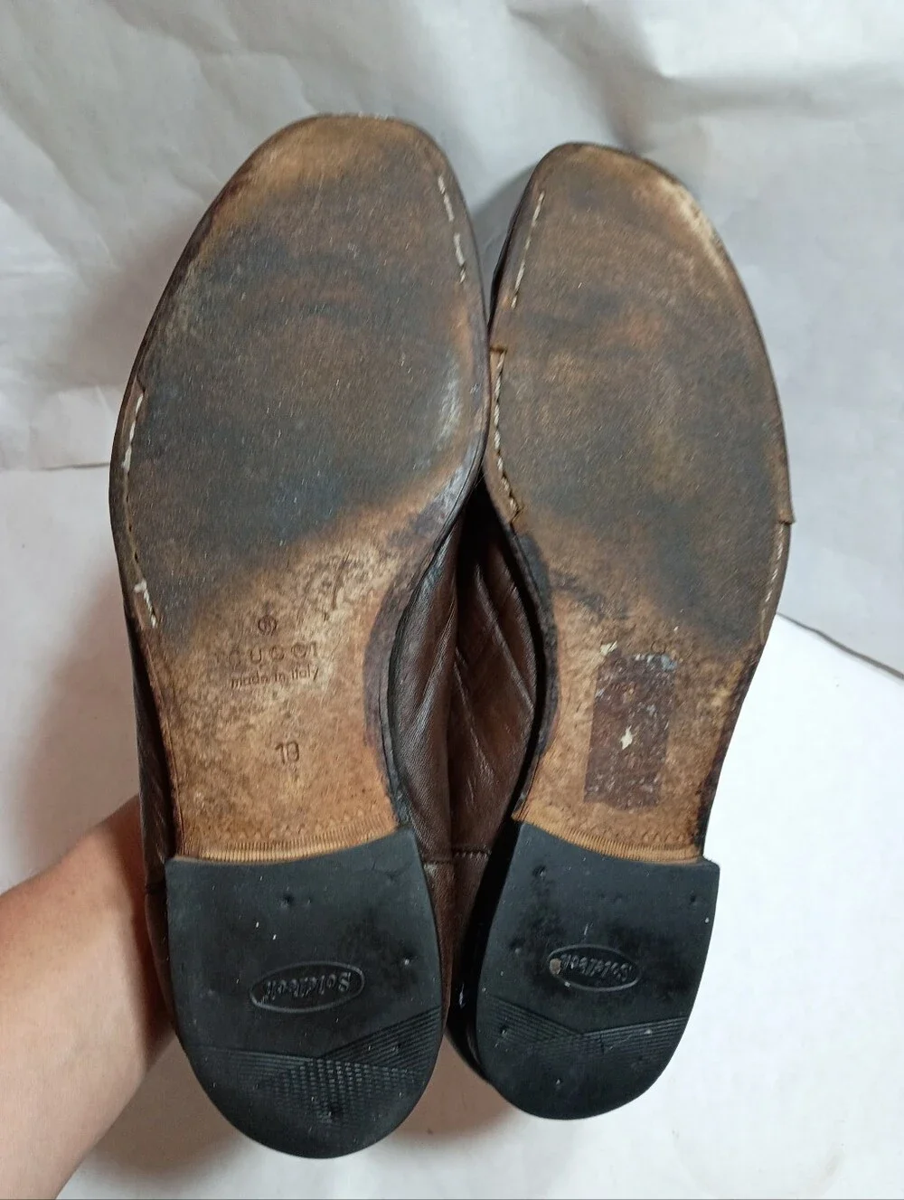 Mens Horsebit Gucci leather shoes Brown  Size UK 10 Us 10.5
